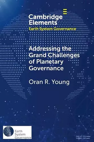 Addressing the Grand Challenges of Planetary Governance cover