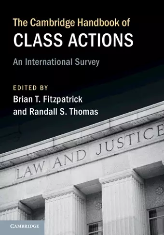 The Cambridge Handbook of Class Actions cover