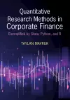 Quantitative Research Methods in Corporate Finance cover