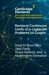 Nonlocal Continuum Limits of p-Laplacian Problems on Graphs cover