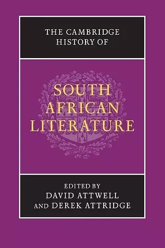 The Cambridge History of South African Literature cover