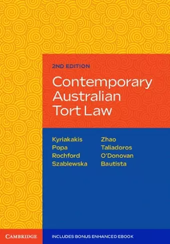 Contemporary Australian Tort Law cover