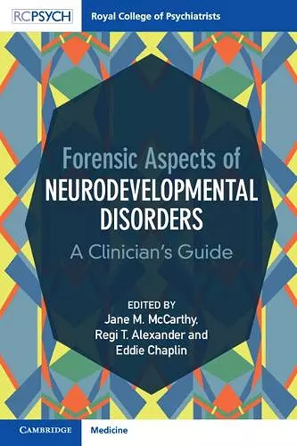 Forensic Aspects of Neurodevelopmental Disorders cover