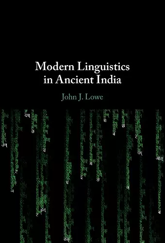 Modern Linguistics in Ancient India cover
