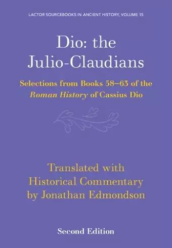 Dio: the Julio-Claudians cover