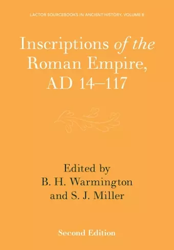 Inscriptions of the Roman Empire, AD 14–117 cover