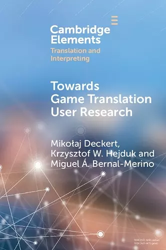 Towards Game Translation User Research cover