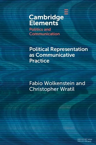 Political Representation as Communicative Practice cover