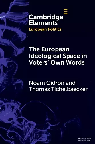 The European Ideological Space in Voters' Own Words cover