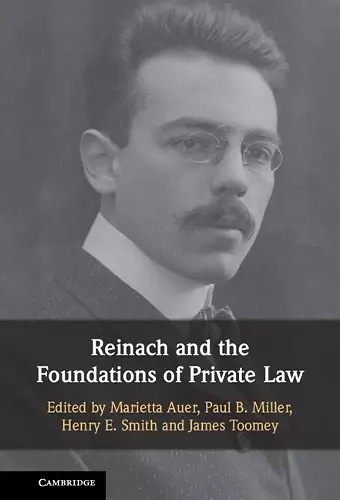 Reinach and the Foundations of Private Law cover