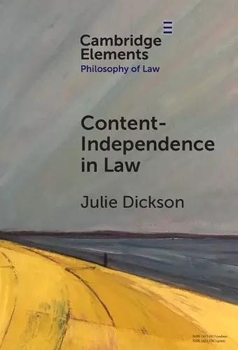 Content-Independence in Law cover