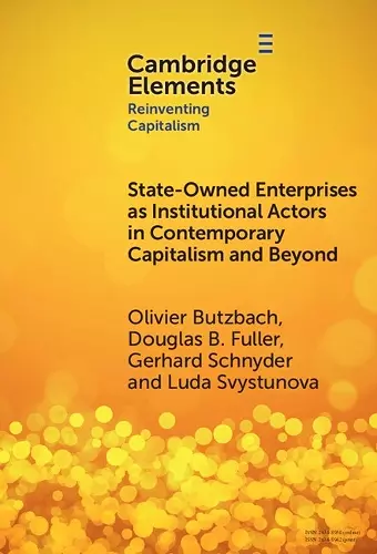 State-Owned Enterprises as Institutional Actors in Contemporary Capitalism and Beyond cover