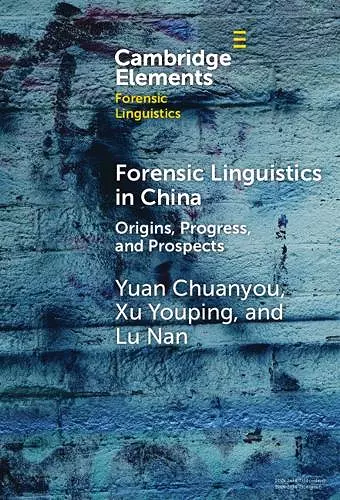 Forensic Linguistics in China cover