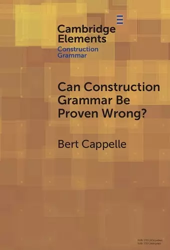 Can Construction Grammar Be Proven Wrong? cover