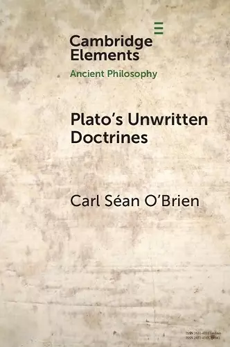 Plato's Unwritten Doctrines cover