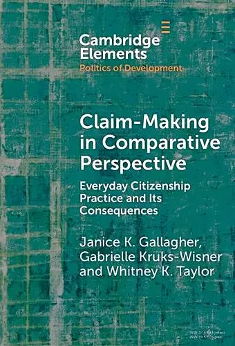 Claim-Making in Comparative Perspective cover
