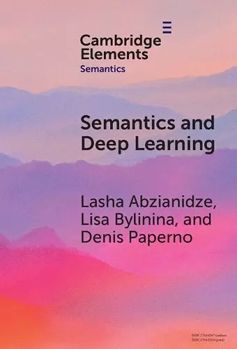 Semantics and Deep Learning cover
