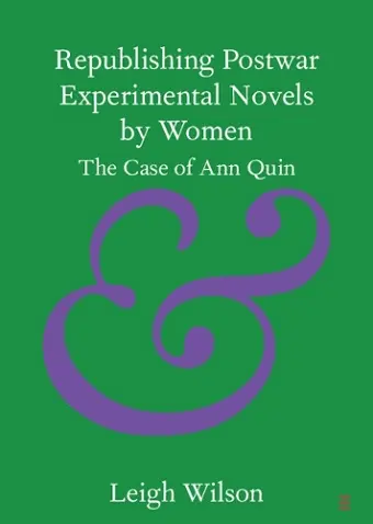 Republishing Postwar Experimental Novels by Women cover