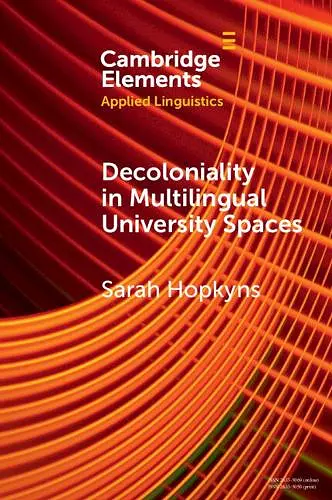 Decoloniality in Multilingual University Spaces cover