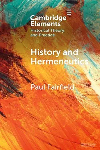 History and Hermeneutics cover