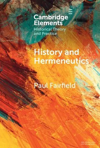 History and Hermeneutics cover