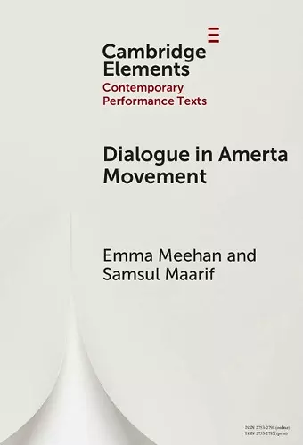 Dialogue in Amerta Movement cover