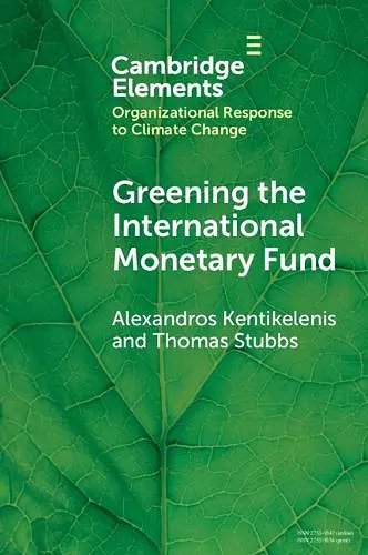 Greening the International Monetary Fund cover