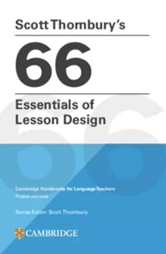 Scott Thornbury's 66 Essentials of Lesson Design Paperback cover