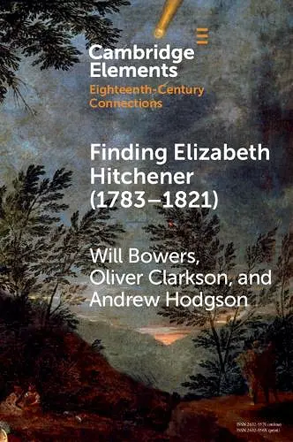 Finding Elizabeth Hitchener (1783–1821) cover