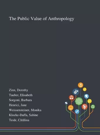 The Public Value of Anthropology cover