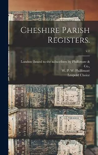 Cheshire Parish Registers.; v.1 cover