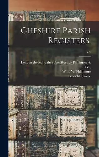 Cheshire Parish Registers.; v.4 cover