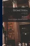 Biometrika; v.12 (1918-1919) cover