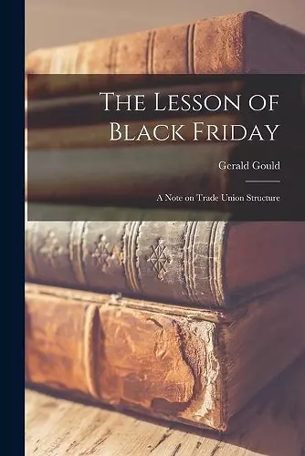 The Lesson of Black Friday cover