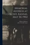 Memorial Address at Colony, Kansas, May 30, 1902 cover