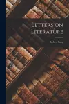 Letters on Literature cover