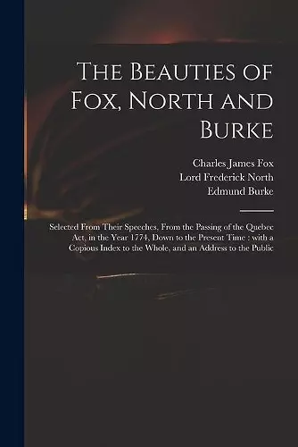 The Beauties of Fox, North and Burke cover