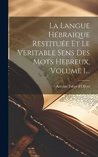 La Langue Hébraique Restituée Et Le Veritable Sens Des Mots Hebreux, Volume 1... cover