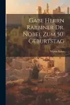 Gabe Herrn Rabbiner Dr. Nobel Zum 50. Geburtstag cover