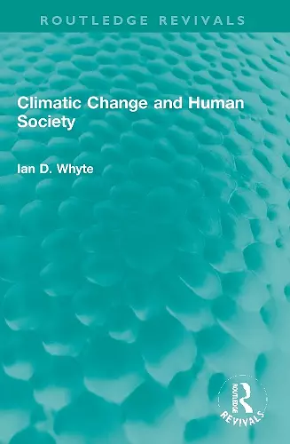 Climatic Change and Human Society cover