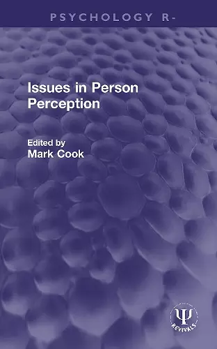 Issues in Person Perception cover