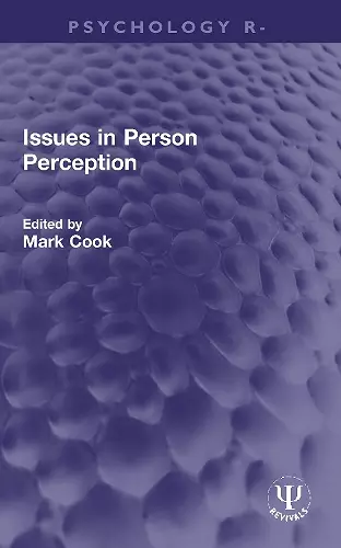 Issues in Person Perception cover