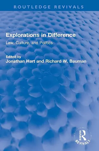 Explorations in Difference cover