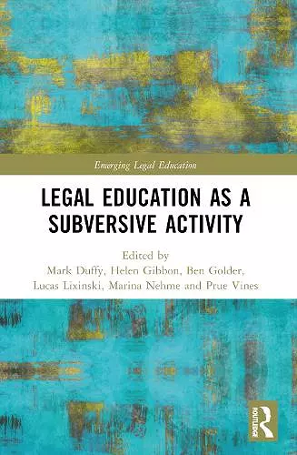 Critical Legal Education as a Subversive Activity cover