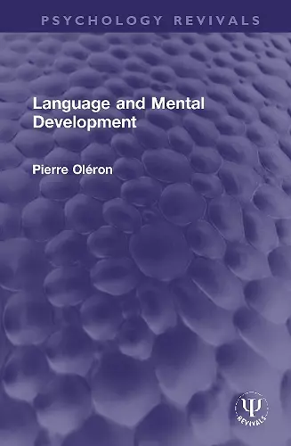 Language and Mental Development cover