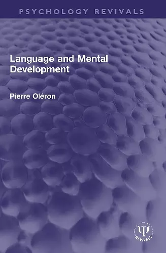 Language and Mental Development cover