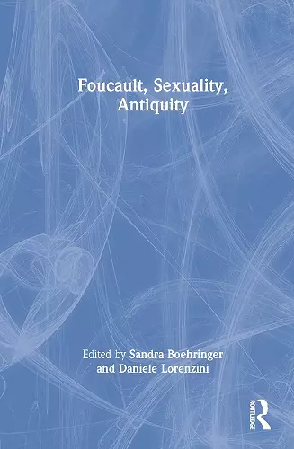 Foucault, Sexuality, Antiquity cover