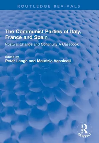 The Communist Parties of Italy, France and Spain cover