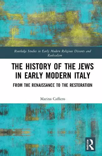 The History of the Jews in Early Modern Italy cover