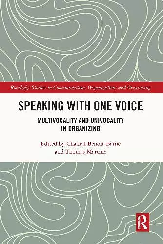 Speaking With One Voice cover